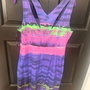 Vibrant Karen Millen Multicolor Sleeveless Dress.